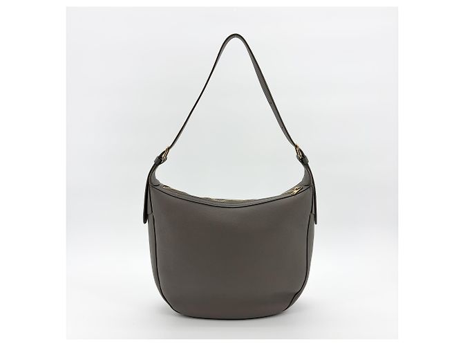 Céline Celine Heloise Triomphe geprägtes Leder Medium Braun - Ansicht 2