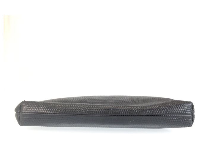 Clutch in pelle nera Alexander McQueen Nero - vista 8