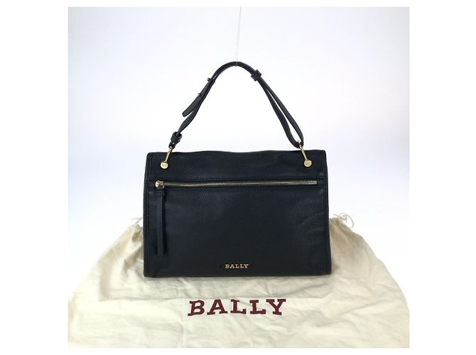 BALLY Bally BLOOM HOBO Borsa a mano in pelle nera Nero - vista 8