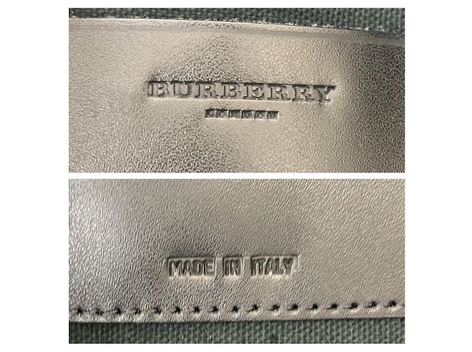 Burberry Handtasche mit Check-Muster Schwarz Aus weiß - Ansicht 4