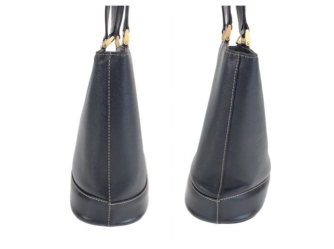 Borsa Tote Burberry in pelle nera Nero - vista 6