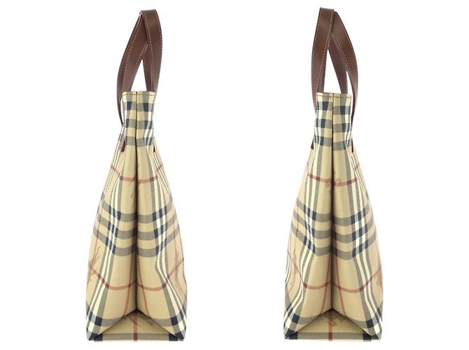 Burberry Nova Check Shadow Tote Bag Braun Beige - Ansicht 7
