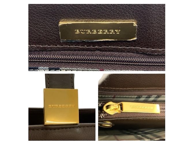 Burberry Shopper aus braunem Leder - Ansicht 3