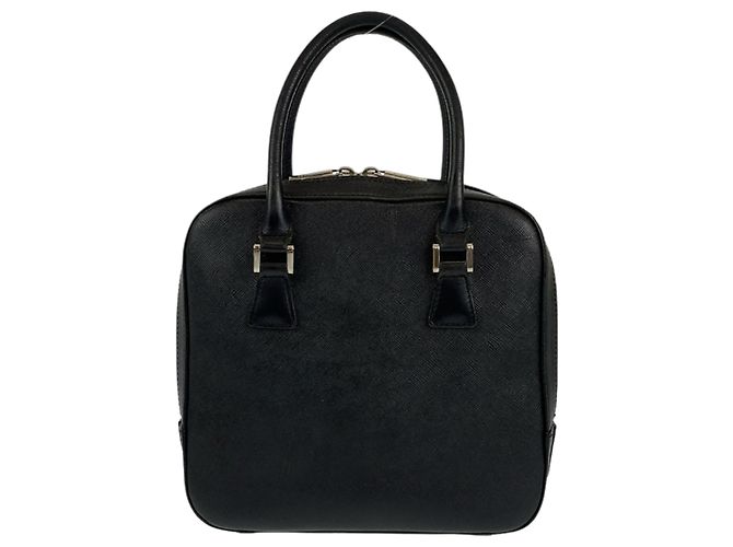 Borsa tote Burberry in pelle nera Nero - vista 2