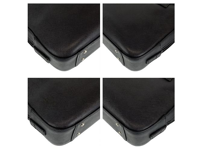 Borsa tote Burberry in pelle nera Nero - vista 3