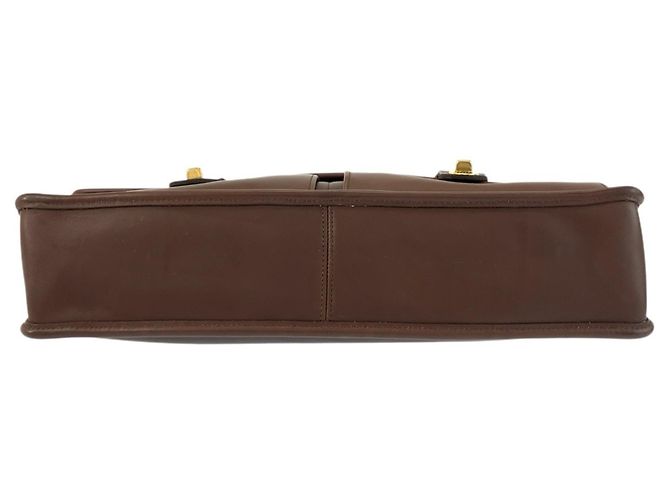 Mallette COACH en cuir marron vintage - vue 10