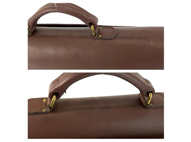 Mallette COACH en cuir marron vintage - vue 5