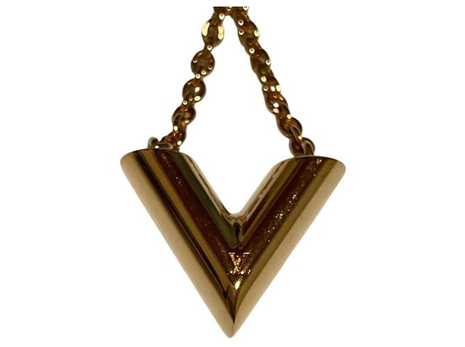 Colar Louis Vuitton Essential V Dourado - vista 4