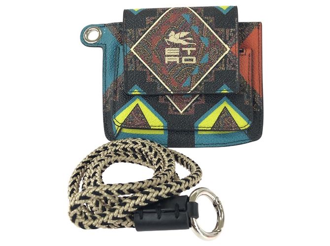 ETRO Multicolor Leather Coin Purse Multiple colors - view 3