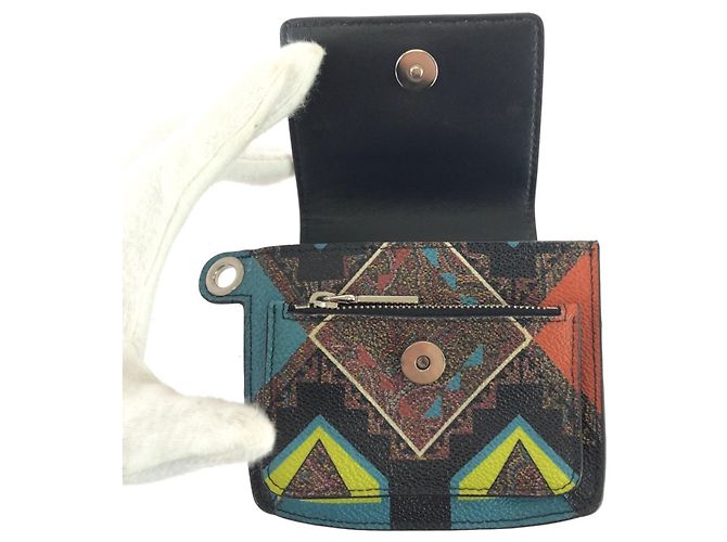 ETRO Multicolor Leather Coin Purse Multiple colors - view 7