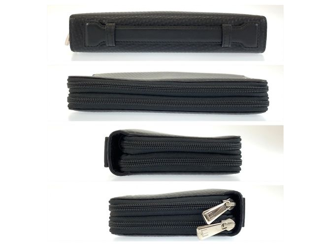 Alfred Dunhill Portafoglio lungo Dunhill Micro D-Eight in pelle nera Nero - vista 10