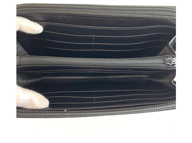Alfred Dunhill Portafoglio lungo Dunhill Micro D-Eight in pelle nera Nero - vista 5