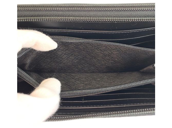 Alfred Dunhill Portafoglio lungo Dunhill Micro D-Eight in pelle nera Nero - vista 6
