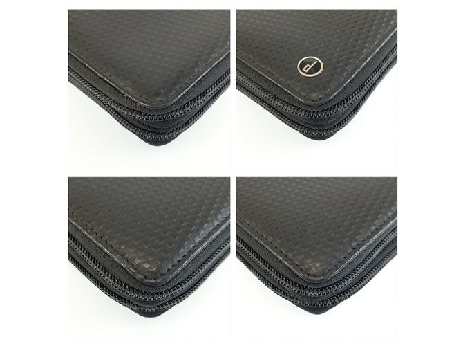 Alfred Dunhill Portafoglio lungo Dunhill Micro D-Eight in pelle nera Nero - vista 7