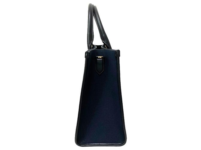 Dolce & Gabbana DG Canvas Tote Bag mit Lederpiping Schwarz Blau - Ansicht 3