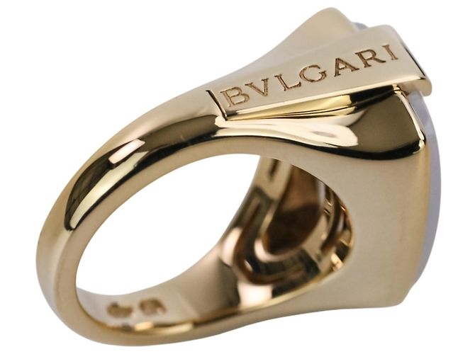 Bulgari Anello Bvlgari Allegra in oro 18K e quarzo latte - vista 12