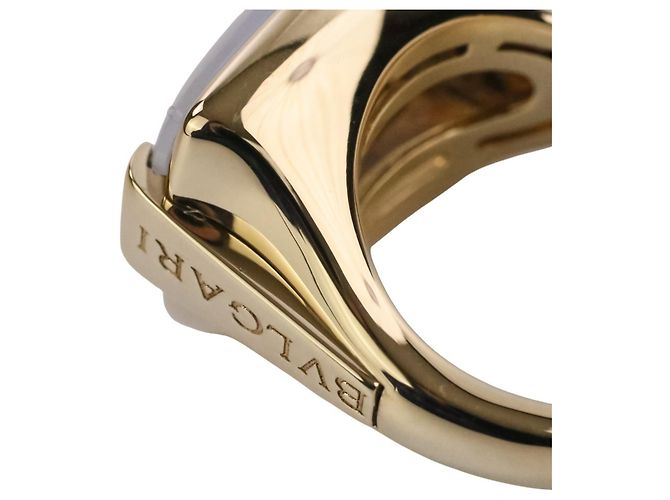 Bulgari Anello Bvlgari Allegra in oro 18K e quarzo latte - vista 14