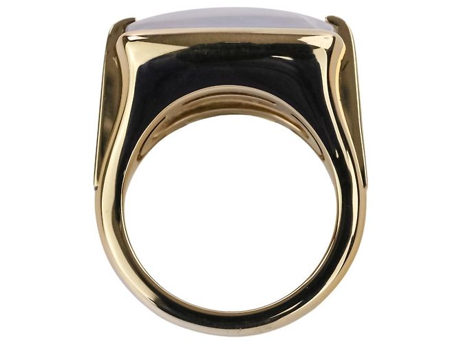 Bulgari Anello Bvlgari Allegra in oro 18K e quarzo latte - vista 6