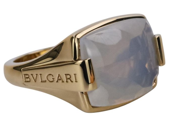 Bulgari Anello Bvlgari Allegra in oro 18K e quarzo latte - vista 9