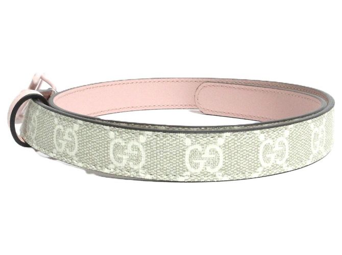 Gucci GG Supreme Marmont schmaler Gürtel Pink Beige - Ansicht 3