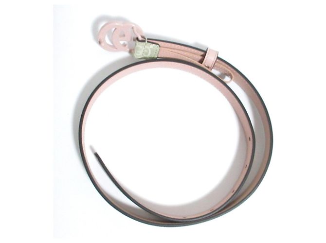 Gucci GG Supreme Marmont schmaler Gürtel Pink Beige - Ansicht 7