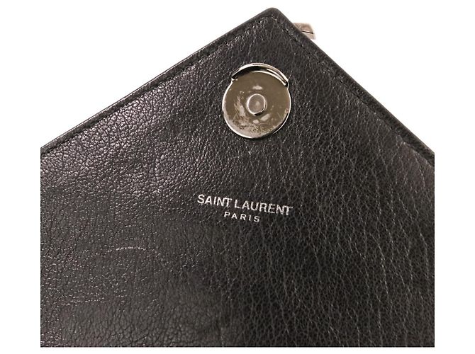 Borsa a tracolla in pelle College Medium Yves Saint Laurent Nero - vista 11