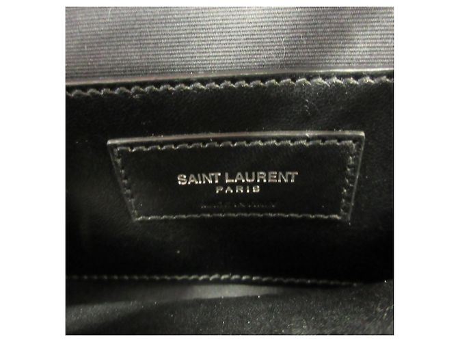 Borsa a tracolla in pelle College Medium Yves Saint Laurent Nero - vista 15