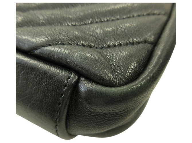Borsa a tracolla in pelle College Medium Yves Saint Laurent Nero - vista 20