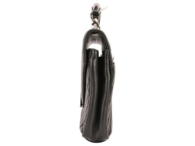 Borsa a tracolla in pelle College Medium Yves Saint Laurent Nero - vista 4