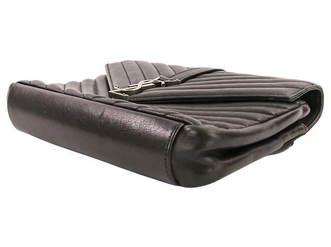 Borsa a tracolla in pelle College Medium Yves Saint Laurent Nero - vista 6