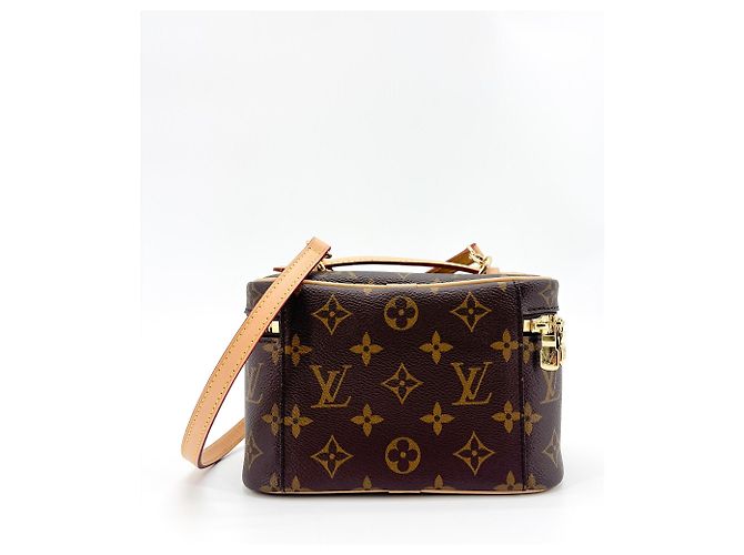 Louis Vuitton Nice Vanity Case Monogram Canvas Nano Castaño - vista 2