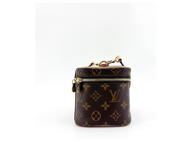 Louis Vuitton Nice Vanity Case Monogram Canvas Nano Castaño - vista 3