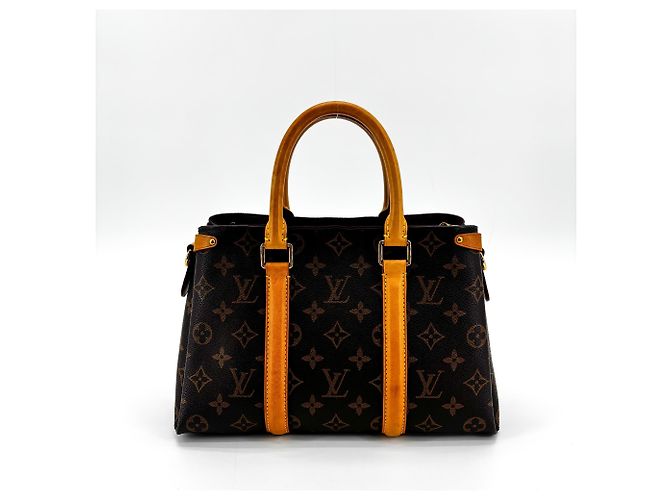 Louis Vuitton Soufflot Monogram Canvas with Leather MM Marrone - vista 2