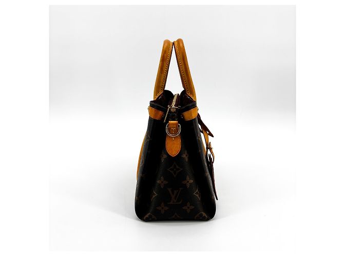 Louis Vuitton Soufflot Monogram Canvas with Leather MM Marrone - vista 3