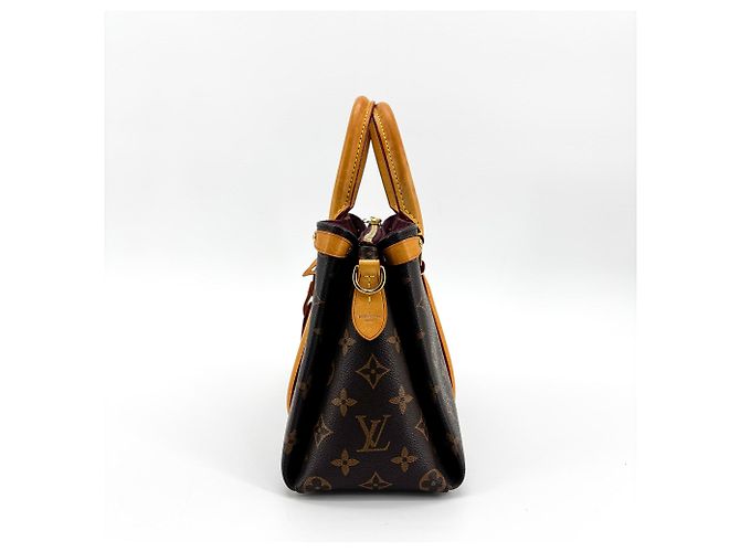 Louis Vuitton Soufflot Monogram Canvas with Leather MM Marrone - vista 4