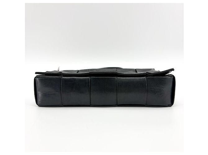 Bottega Veneta Cassette Maxi Intrecciato Leather Mini Nero - vista 7
