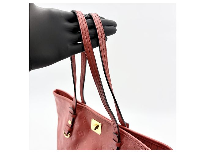 Louis Vuitton Citadine Monogram Empreinte Leather PM Vermelho - vista 7