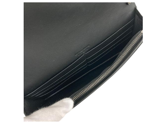 Borsa a tracolla con catena e portafoglio Bottega Veneta Intrecciato Nero - vista 11