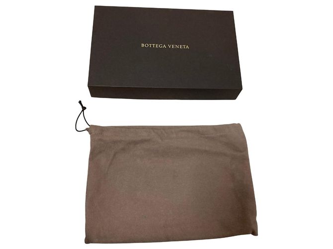 Borsa a tracolla con catena e portafoglio Bottega Veneta Intrecciato Nero - vista 14