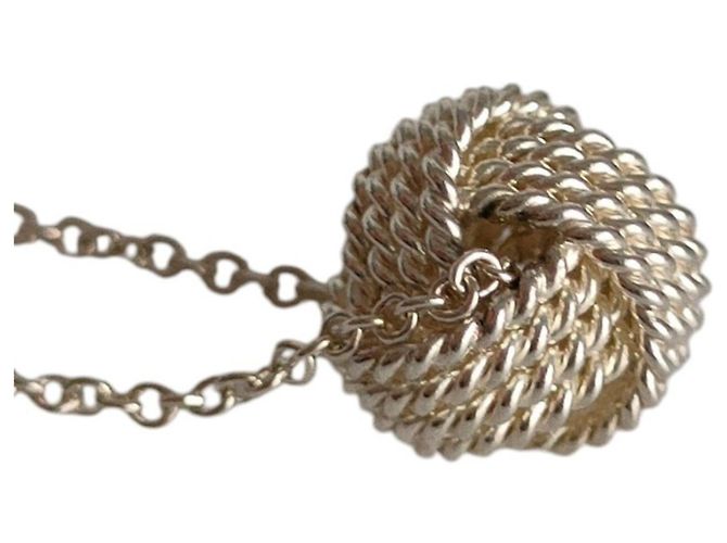 Autre Marque Collana con pendente Tiffany Somerset Mesh Ball Chain Argento - vista 2