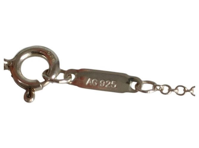 Autre Marque Collana con pendente Tiffany Somerset Mesh Ball Chain Argento - vista 6