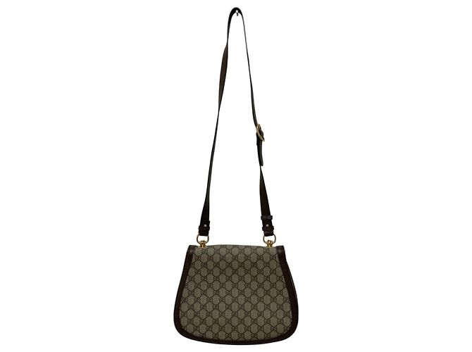 Borsa a tracolla Gucci Blondie GG Supreme Marrone - vista 6