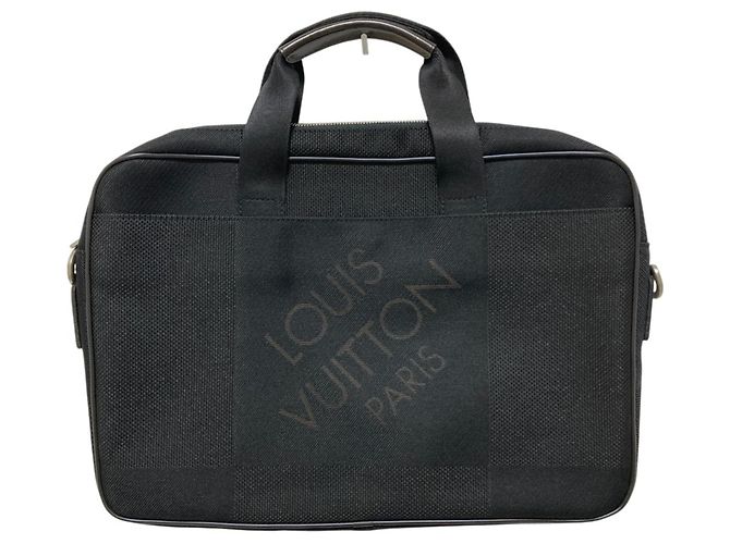Pasta Louis Vuitton Damier Geant Associé PM Preto - vista 2