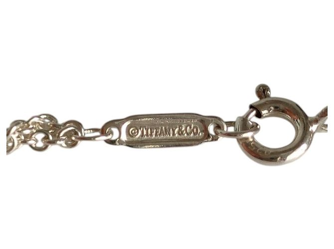 Autre Marque Tiffany Infinity Halskette mit doppeltem Kettenanhänger Silber - Ansicht 6