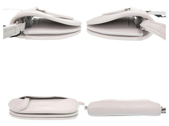 Borsa a tracolla Burberry Mini Olympia Micro Bianco - vista 7