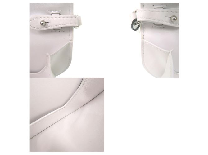 Borsa a tracolla Burberry Mini Olympia Micro Bianco - vista 9
