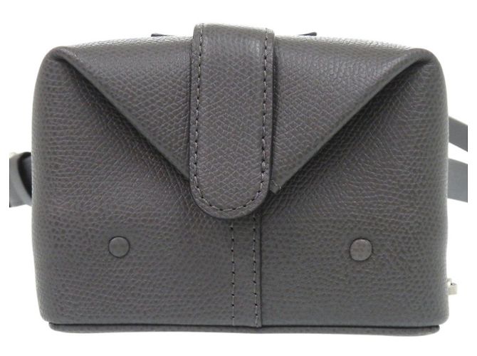 Borsa a tracolla in pelle Valextra Trick Track Marrone - vista 3