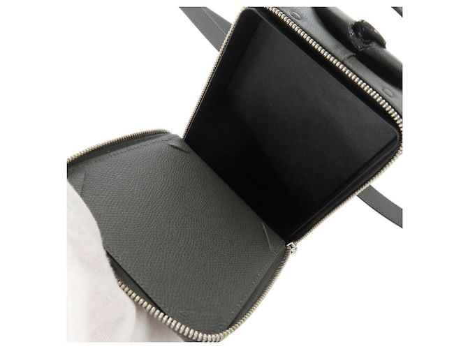 Borsa a tracolla in pelle Valextra Trick Track Marrone - vista 7