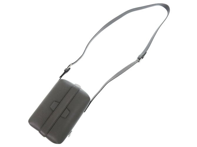 Borsa a tracolla in pelle Valextra Trick Track Marrone - vista 8