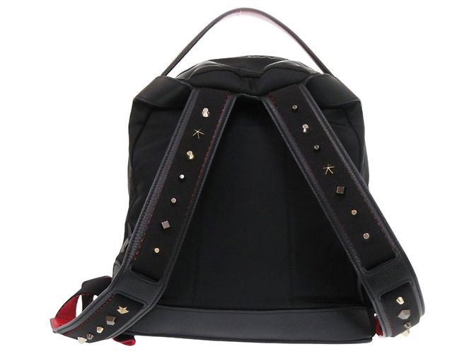 Zaino Christian Louboutin Buckle Small Studs Black Nero - vista 3